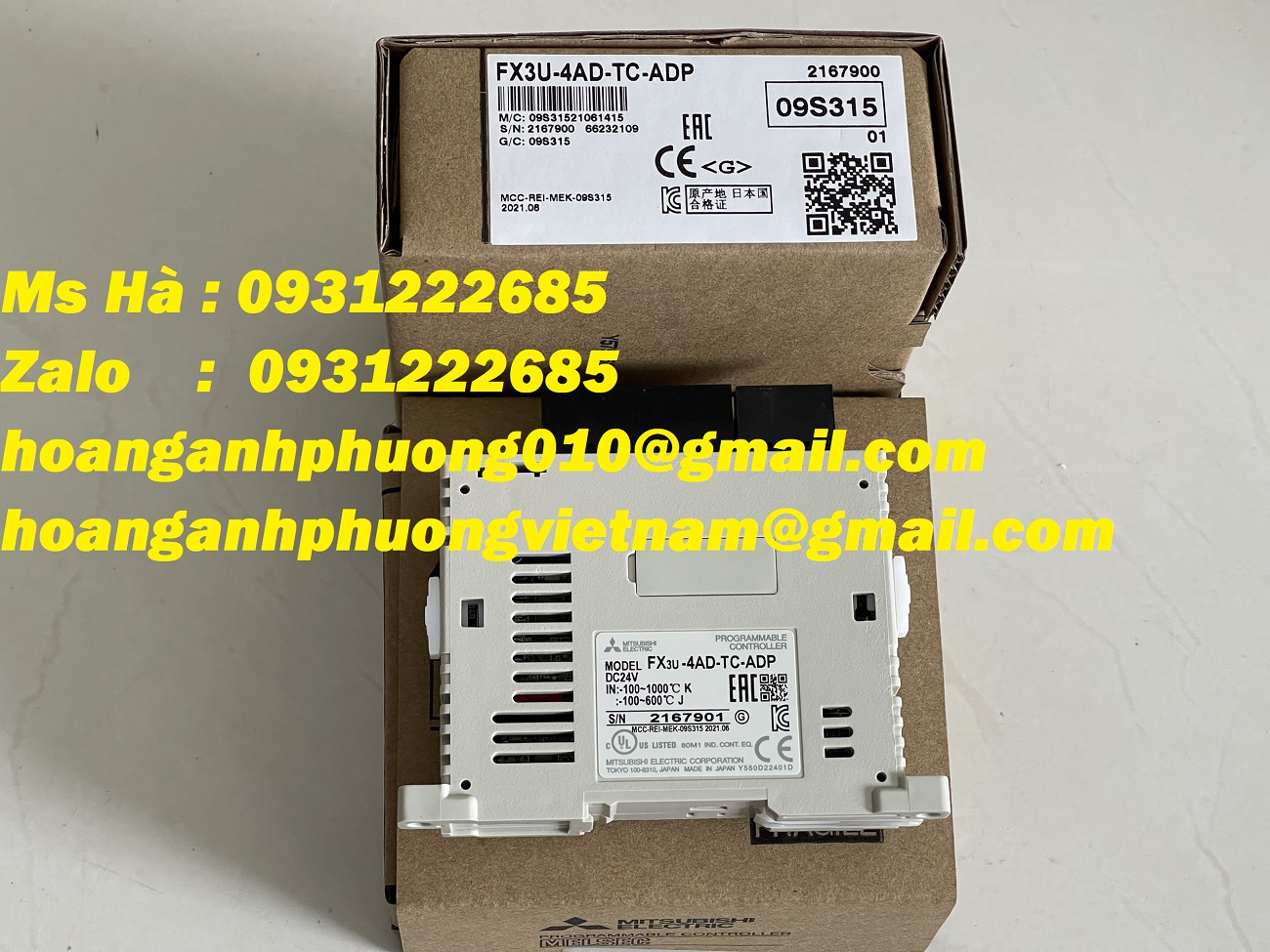 Bán toàn quốc | mitsubishi FX3U-4AD-TC-ADP | module